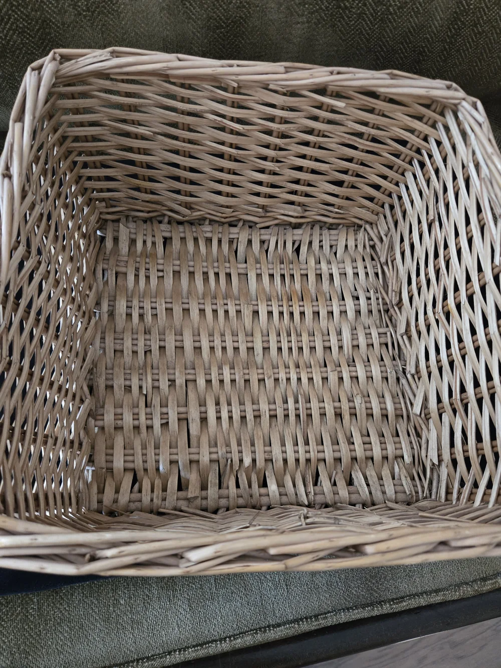 Woven Rattan Storage Basket - Natural Brown